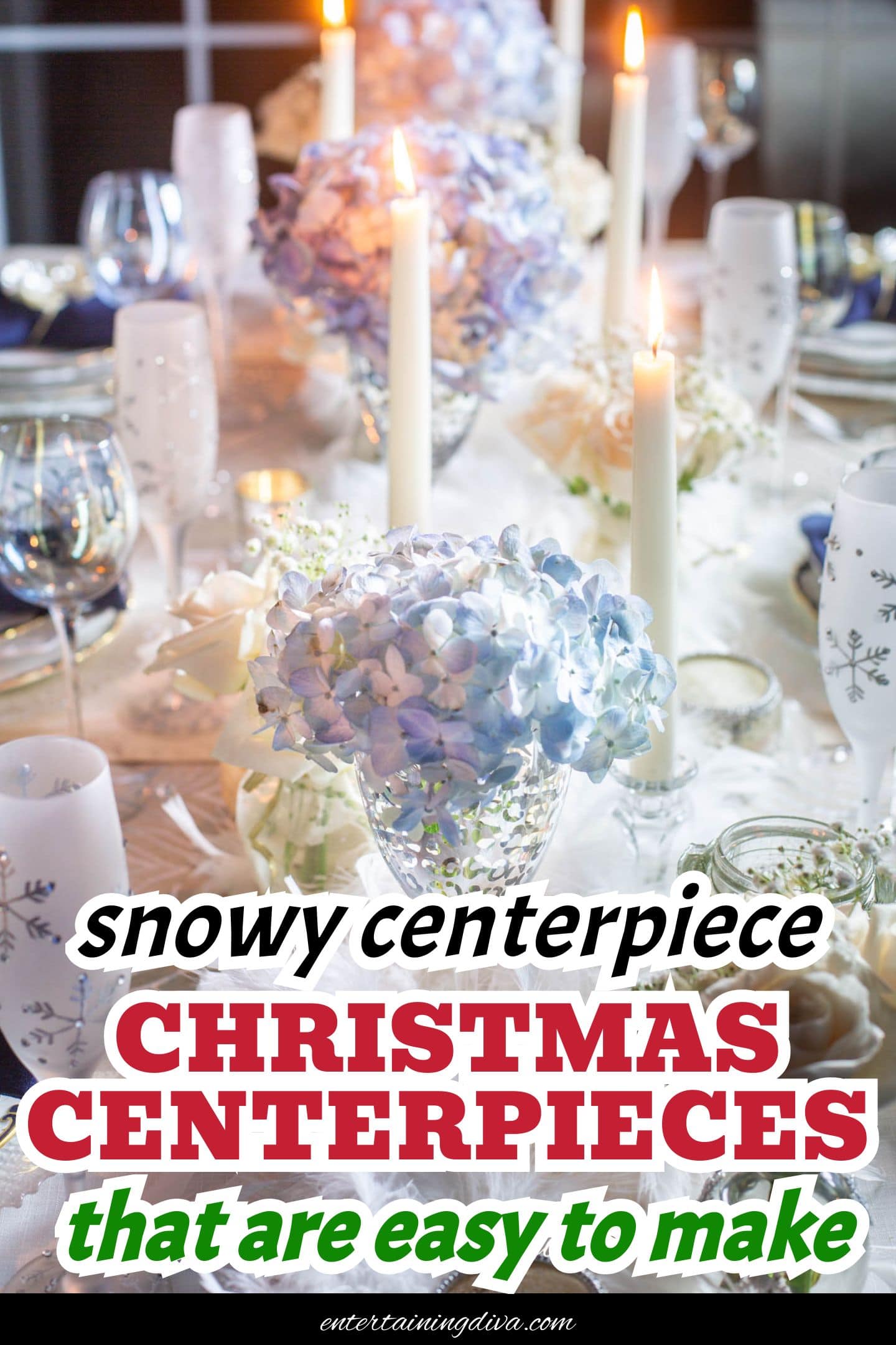 snowy centerpiece